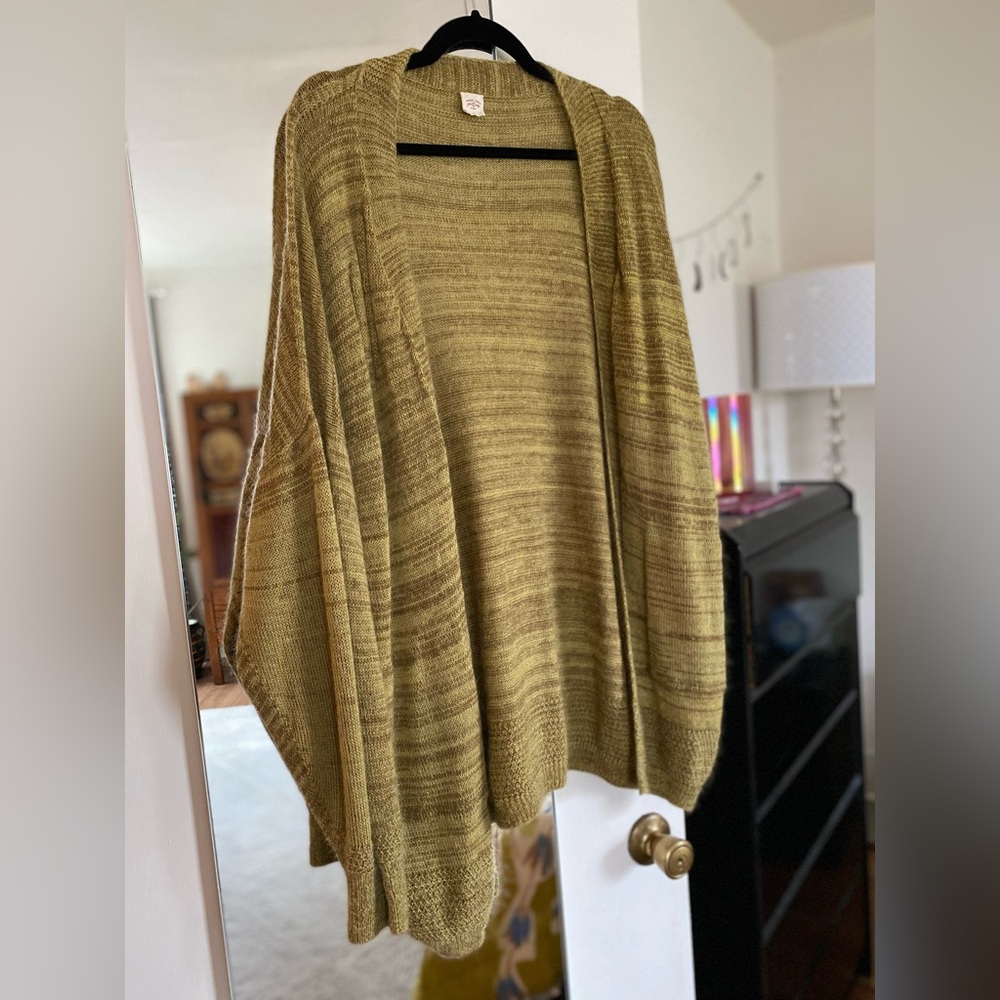 Tamaki Niime Knit Cardigan, Light Mustard, OOAK